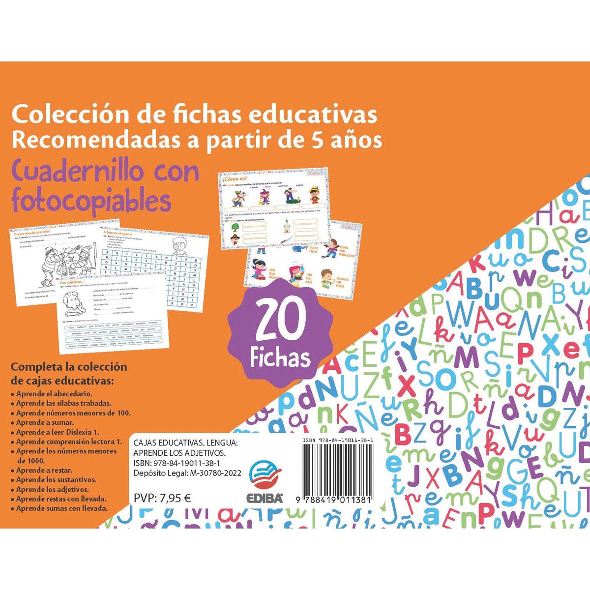 Cajas Educativas. Lengua:Aprende los adjetivos. (Capa mole) 2