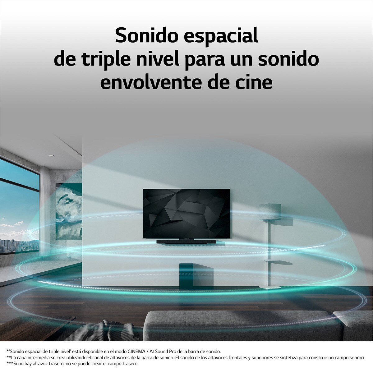 Barra de Sonido LG 2023 SC9S OLED-evo C, 400W, Dolby Atmos, DTS:X, Eco Friendly Negro-9