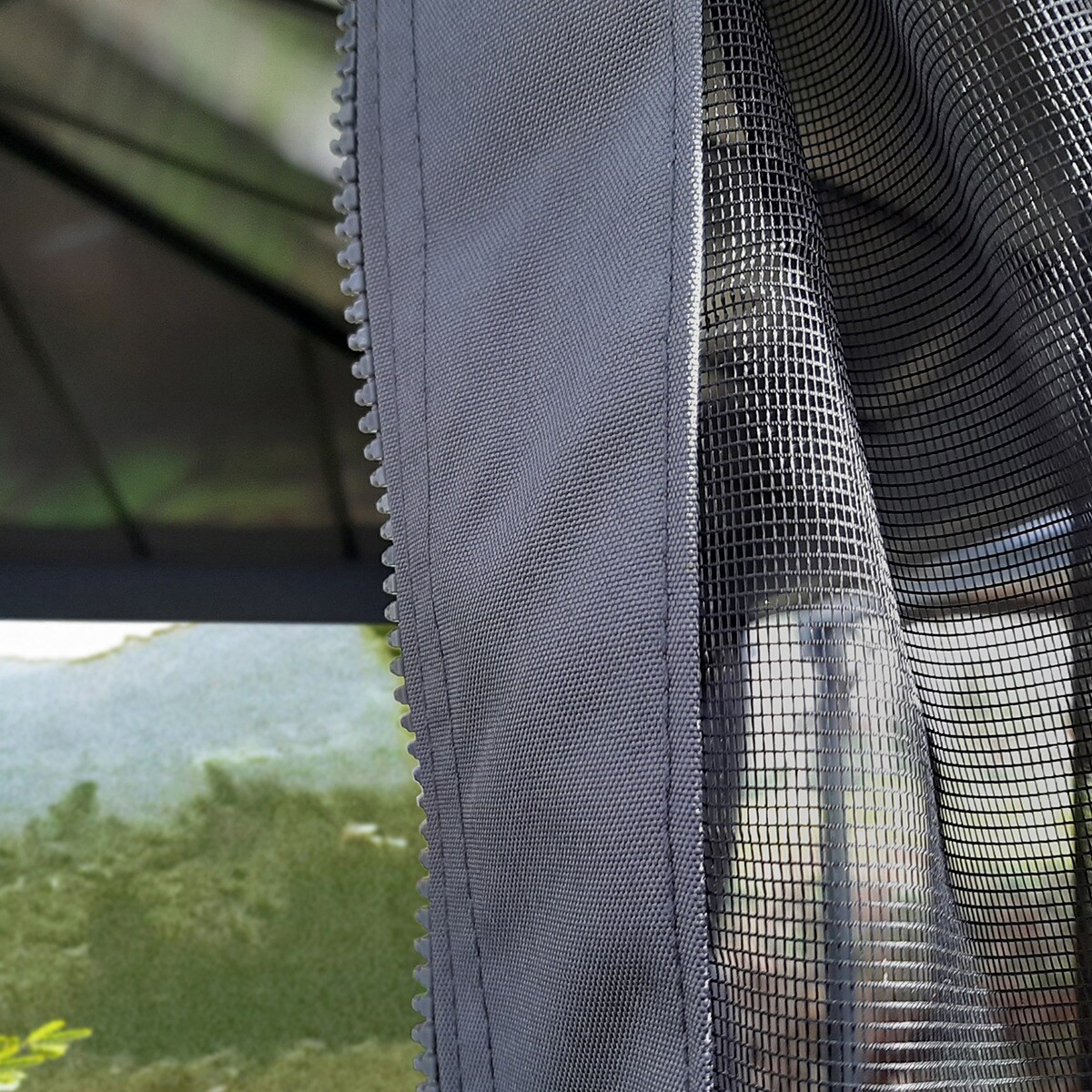 Mosquitera para Cenador Dallas 425 x 363 - 4 piezas Gris oscuro-3