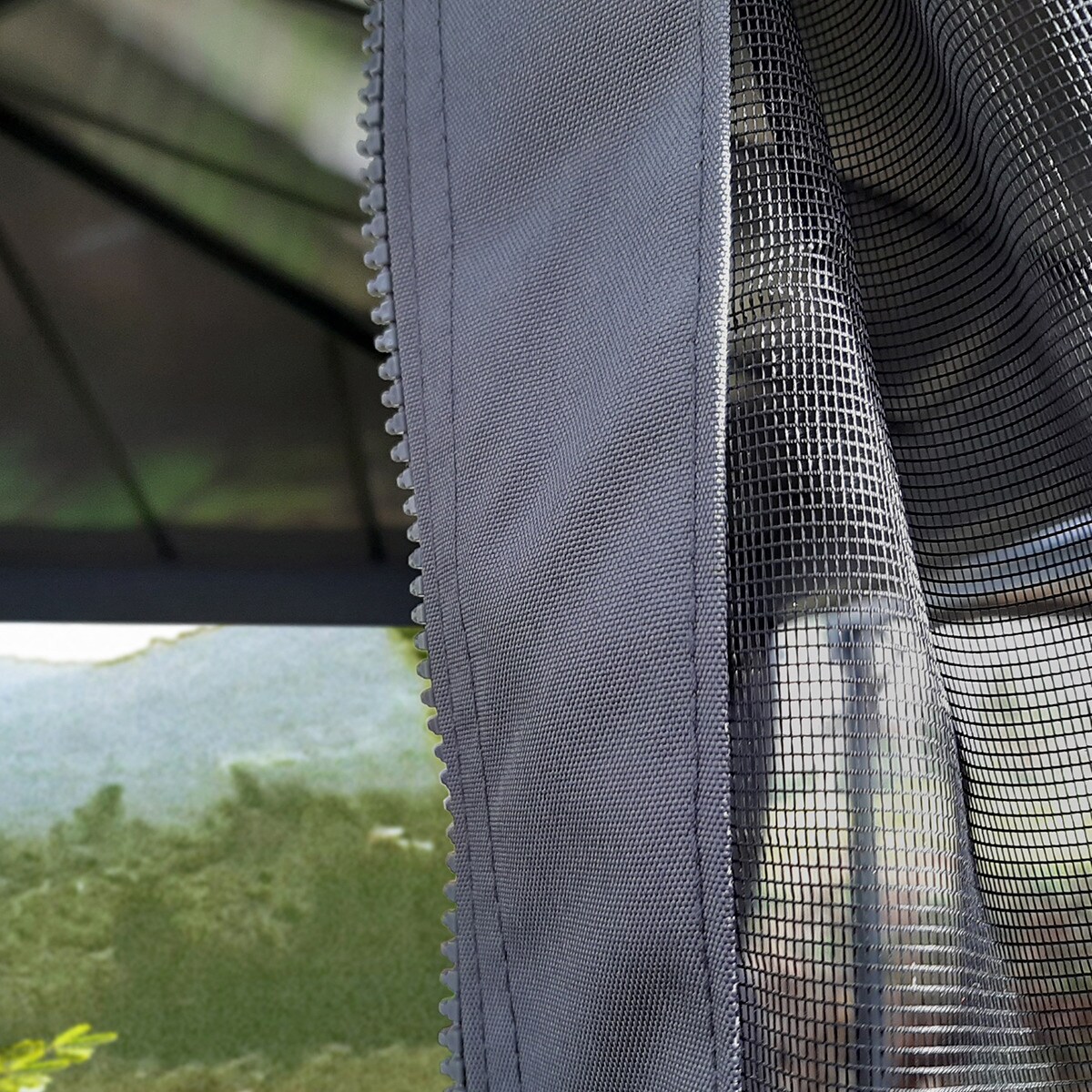 Mosquitera para Cenador Dallas 487 x 363 - 4 piezas Gris oscuro-3