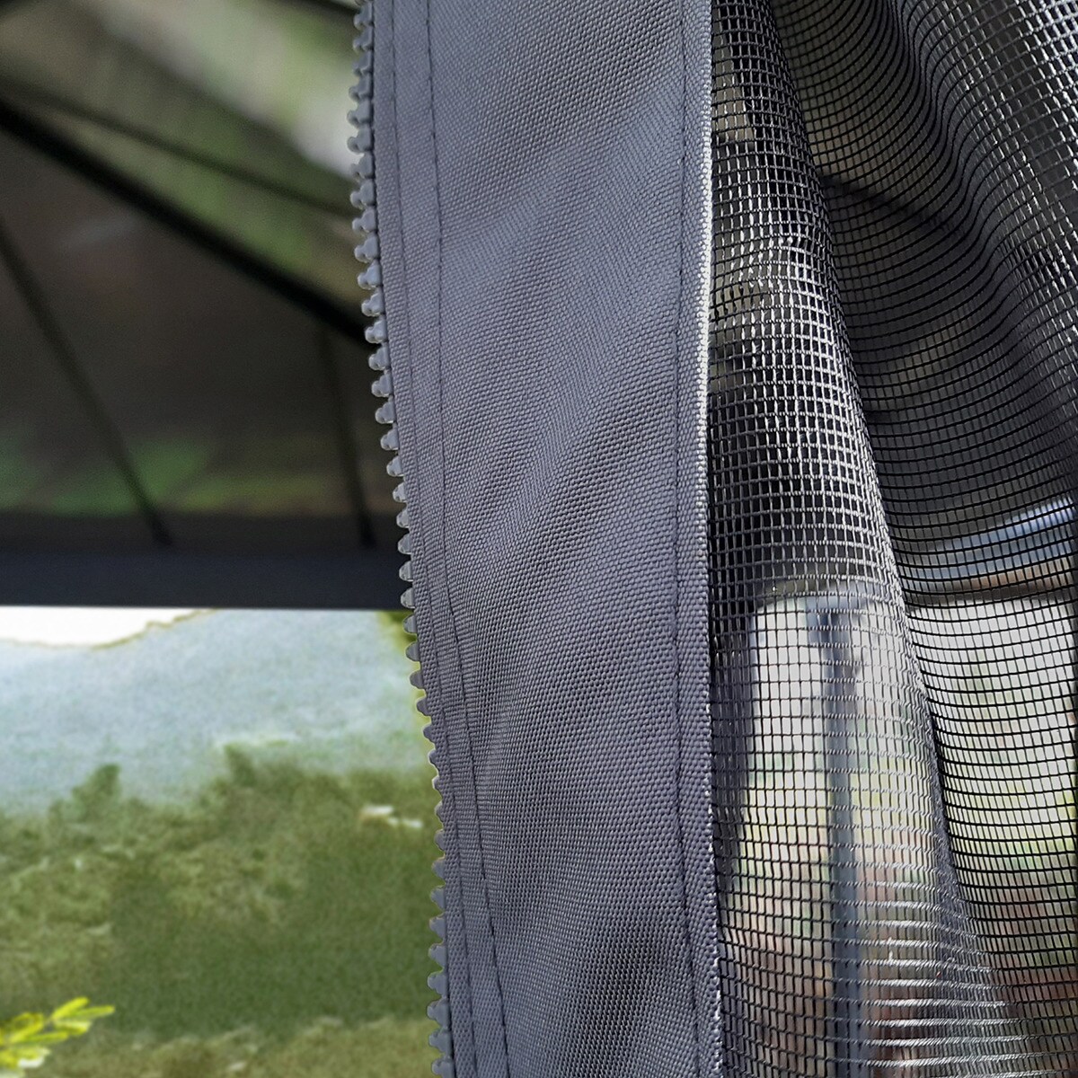 Mosquitera para Cenador Dallas 611 x 363 - 4 piezas Gris oscuro-3
