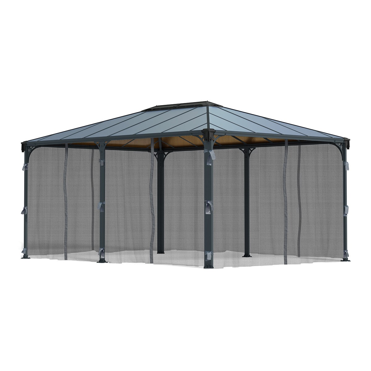 Mosquitera para Cenadores Martinique 493 x 360 y Milano 426 x 309 - 6 piezas Gris oscuro-1