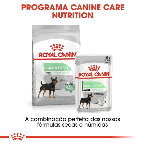 Ração para Cão Digestive Care Mini embalagem 8 kg