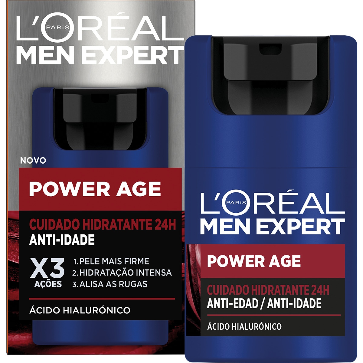 Men Expert Creme Facial Hidratante Anti Idade embalagem 50 ml