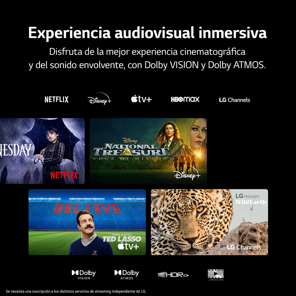 TV OLED 210 cm (83") LG OLED83C36LA evo 4K, Dolby Vision/Dolby ATMOS, Smart TV webOS23 Plata oscuro-11