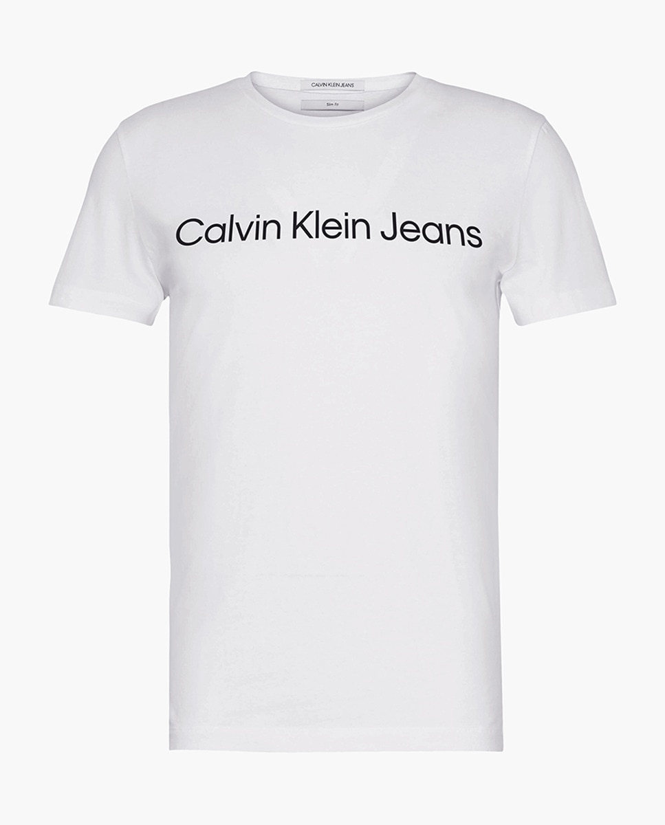 T-shirt CKJ com Manga Curta - Branco Branco-3