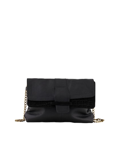 Imagen 0 de Bolso de piel con cierre de cremallera