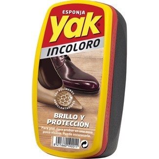 esponja autobrillante para calzado incolora - Yak