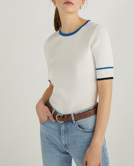 Imagen 0 de Jersey de mujer manga corta liso