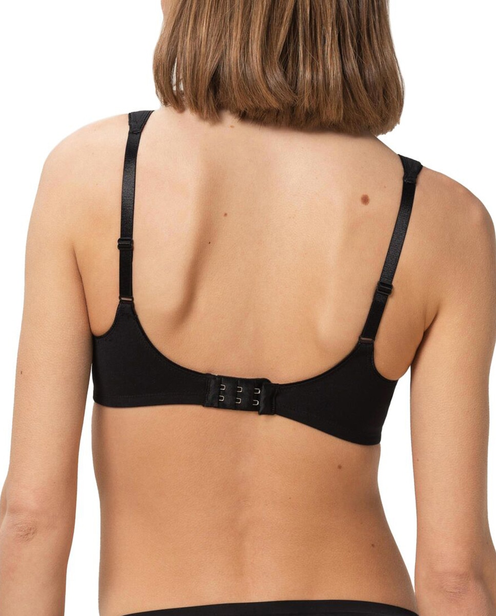 Soutien Moder Soft Cott Triumph tipo top sem aro e suaves copas moldadas Preto-2