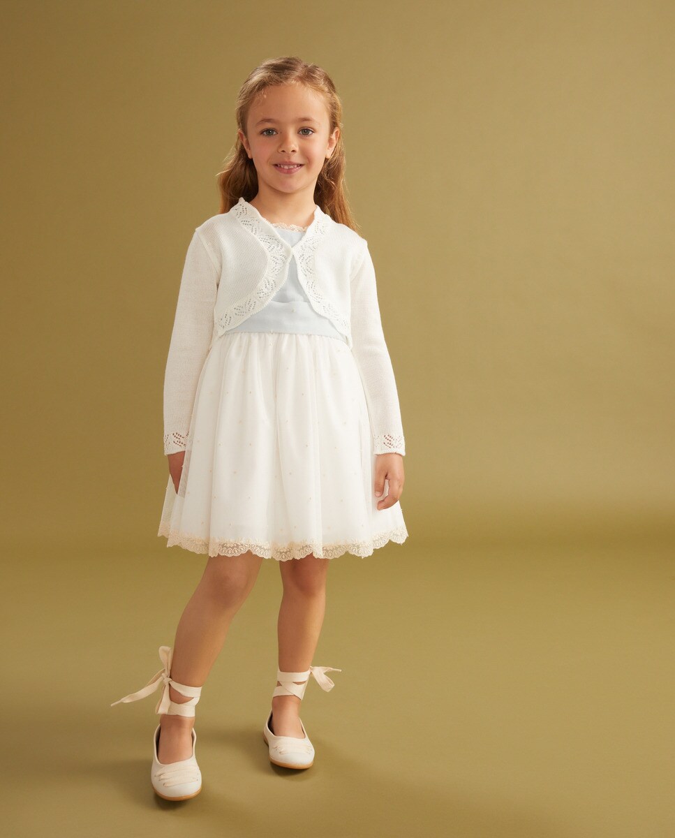 Veste courte en perlé