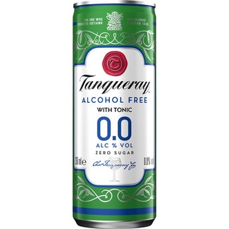 gin & tonic 0,0 London Dry Sin Alcohol lata 25 cl - Tanqueray