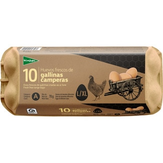 huevos camperos categoría A clase L-XL estuche 10 unidades - El Corte Ingles