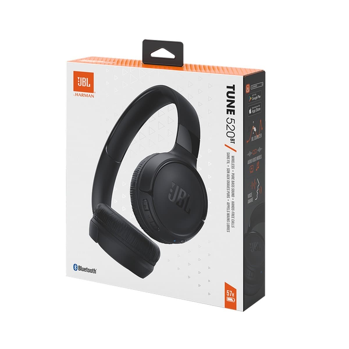 Auscultadores JBL Tune 520BT - Preto Preto-9