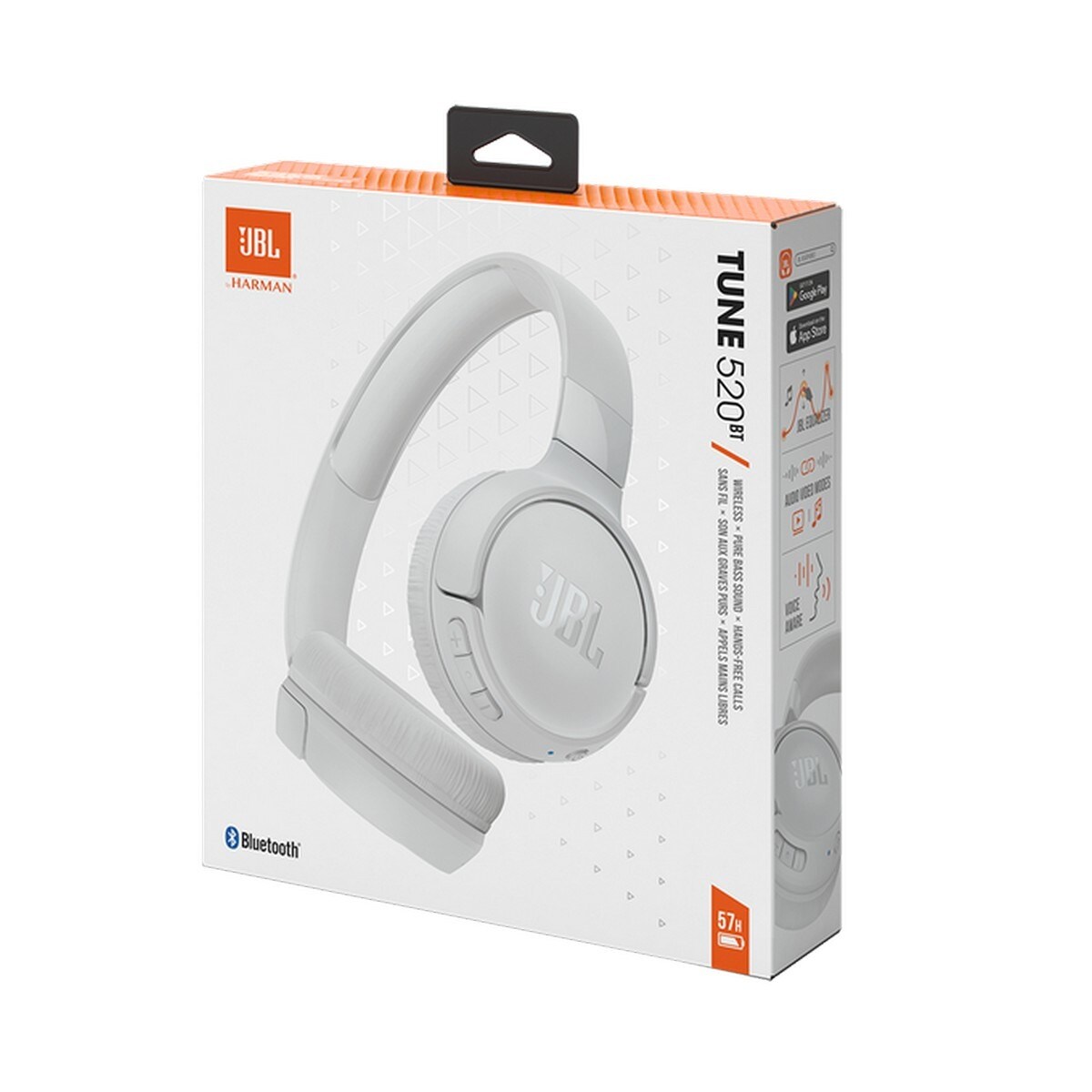 Auscultadores JBL Tune 520BT - Branco Branco-9