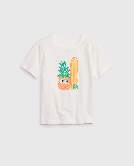 Imagen 0 de Camiseta de niño manga corta con estampado frontal