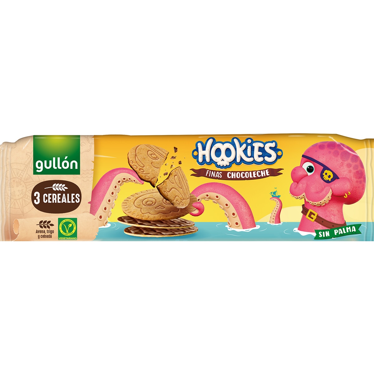 Bolachas Finas Hookies de Chocolate de Leite embalagem 160 g
