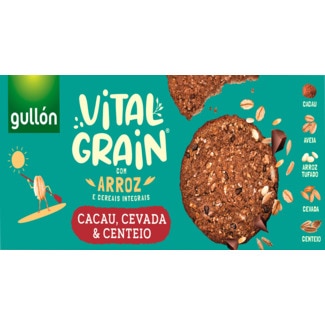 Bolachas Vital Grain com Arroz Cacau, Cevada e Centeio embalagem 250 g - Gullón