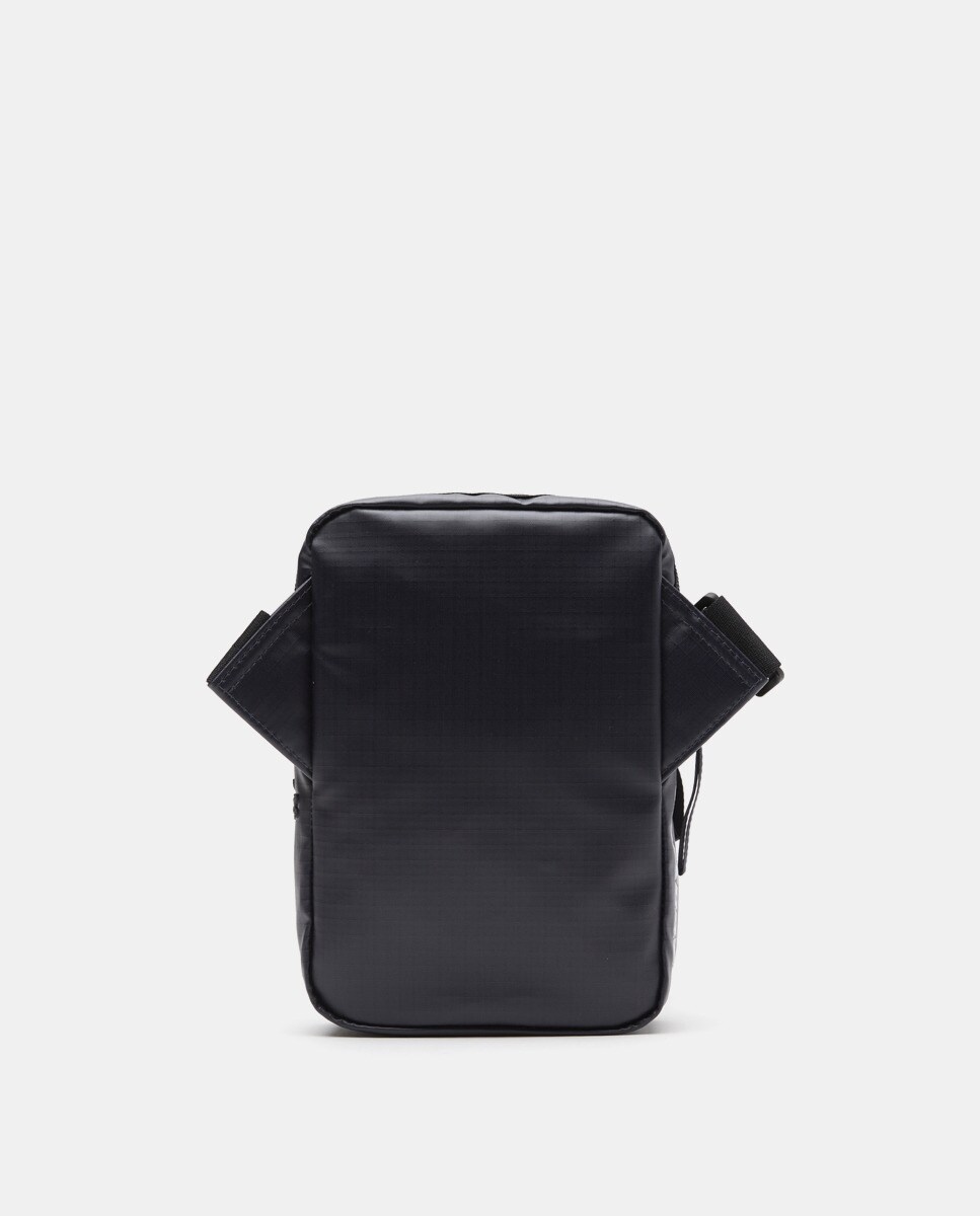 Mala a Tiracolo Mini Vertical com Fecho de Correr - Castanho Azul-2