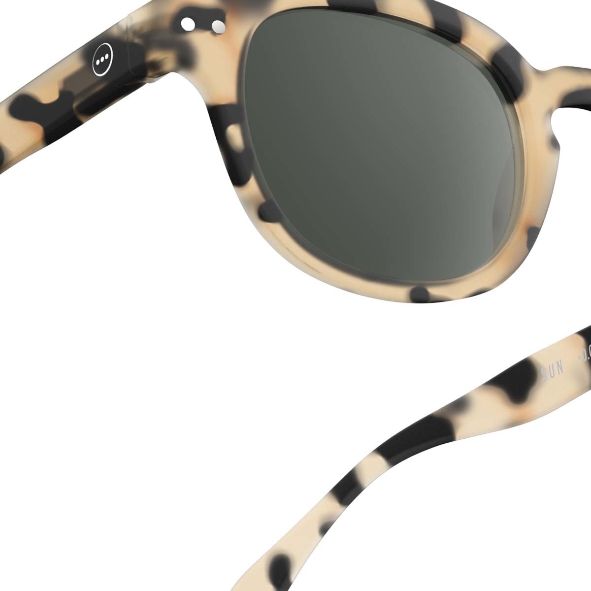 Óculos de Sol # C de Forma Quadrada - Carey Light 3