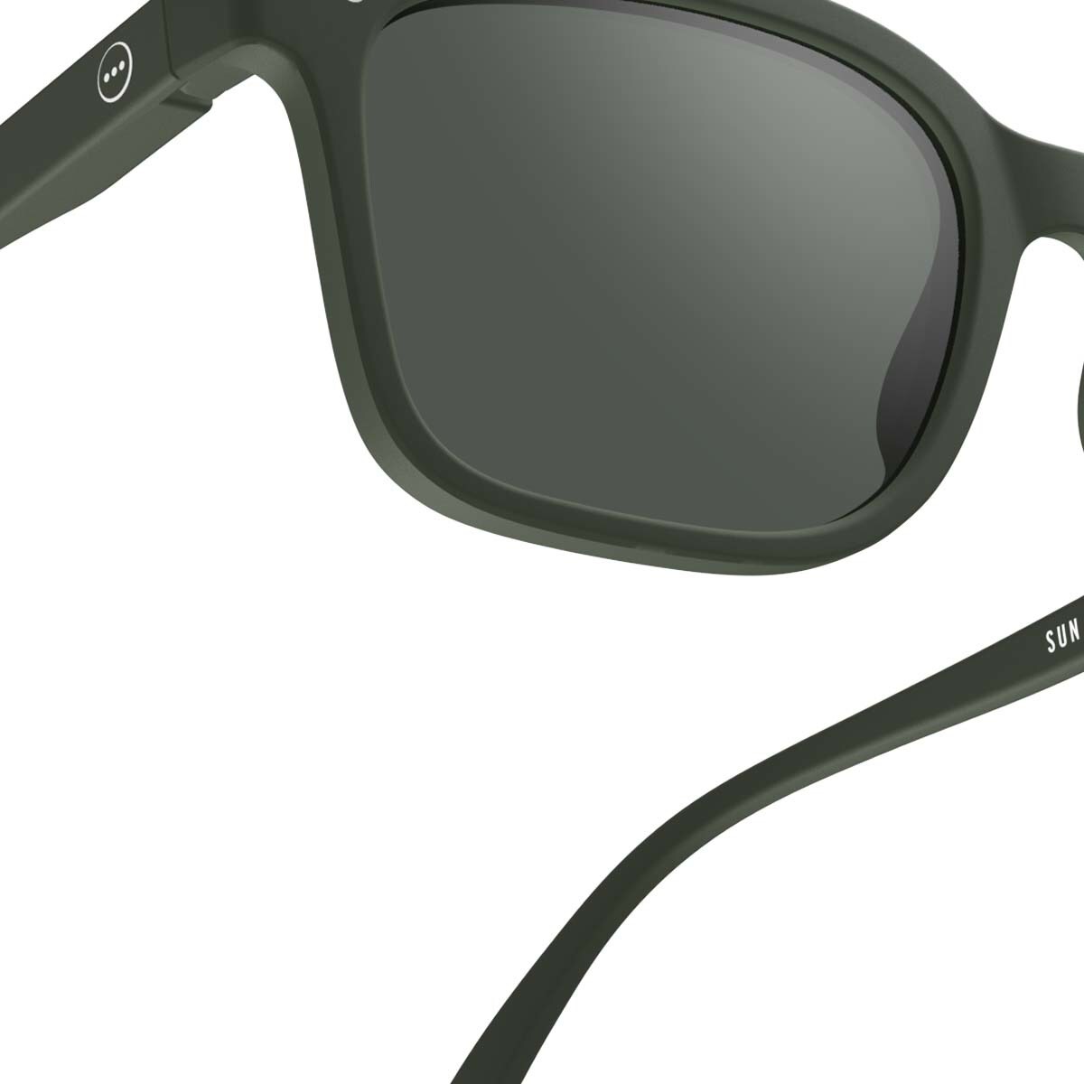 Óculos de Sol # L de Forma Retangular - Caqui 3