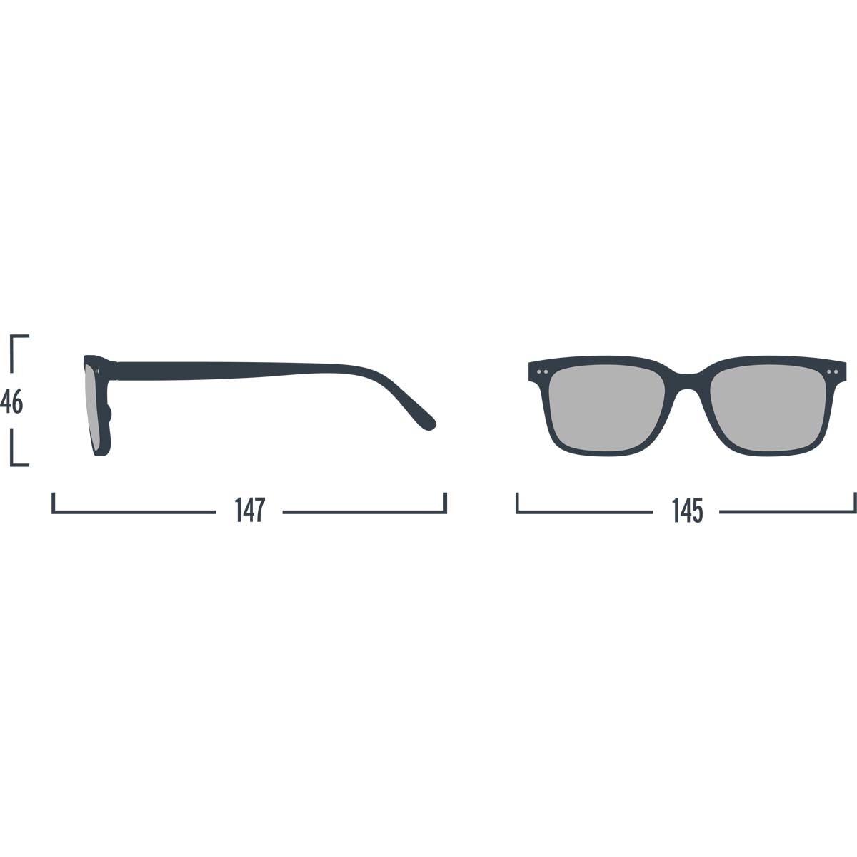Gafas de sol Izipizi #L forma rectangular carey 6