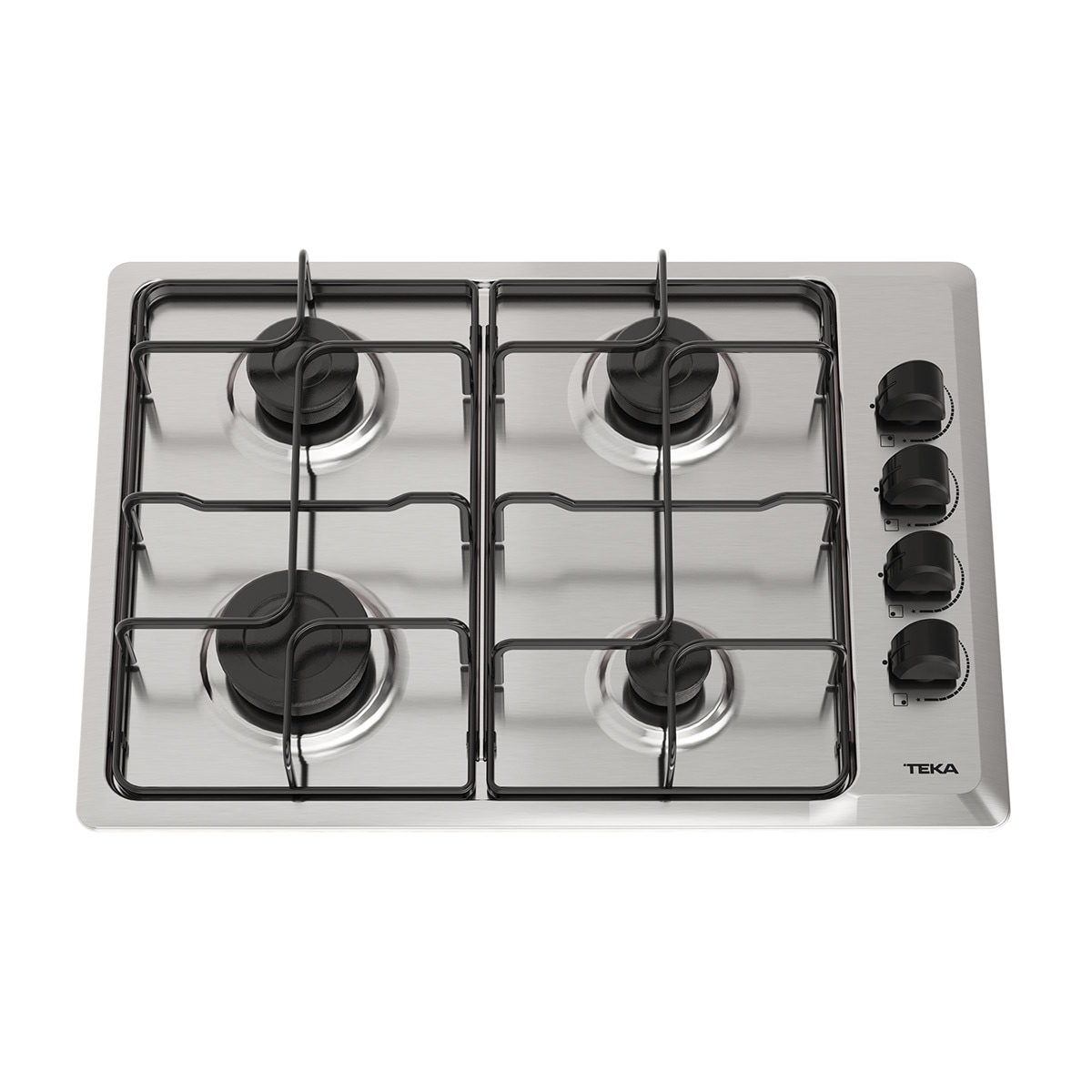 Placa de gas Teka 4 quemadores - HLX 540 KLA Acero Inox-3