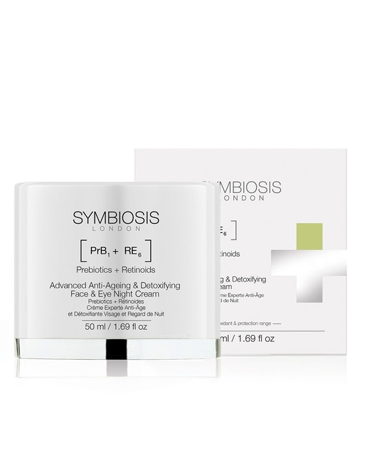 Imagen 0 de Prebiòticos retinoides crema avanzada de noche cara y ojos antiedad detoxificante