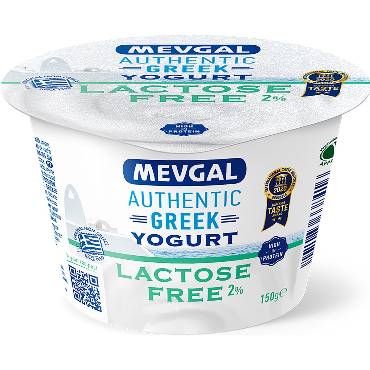 Iogurte Grego 2% sem Lactose embalagem 150 g