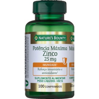 Suplemento Zinco embalagem 100 unidades - Natures Bounty