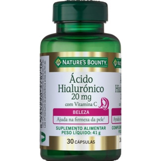 Suplemento Ácido e Hialurónico embalagem 30 unidades - Natures Bounty