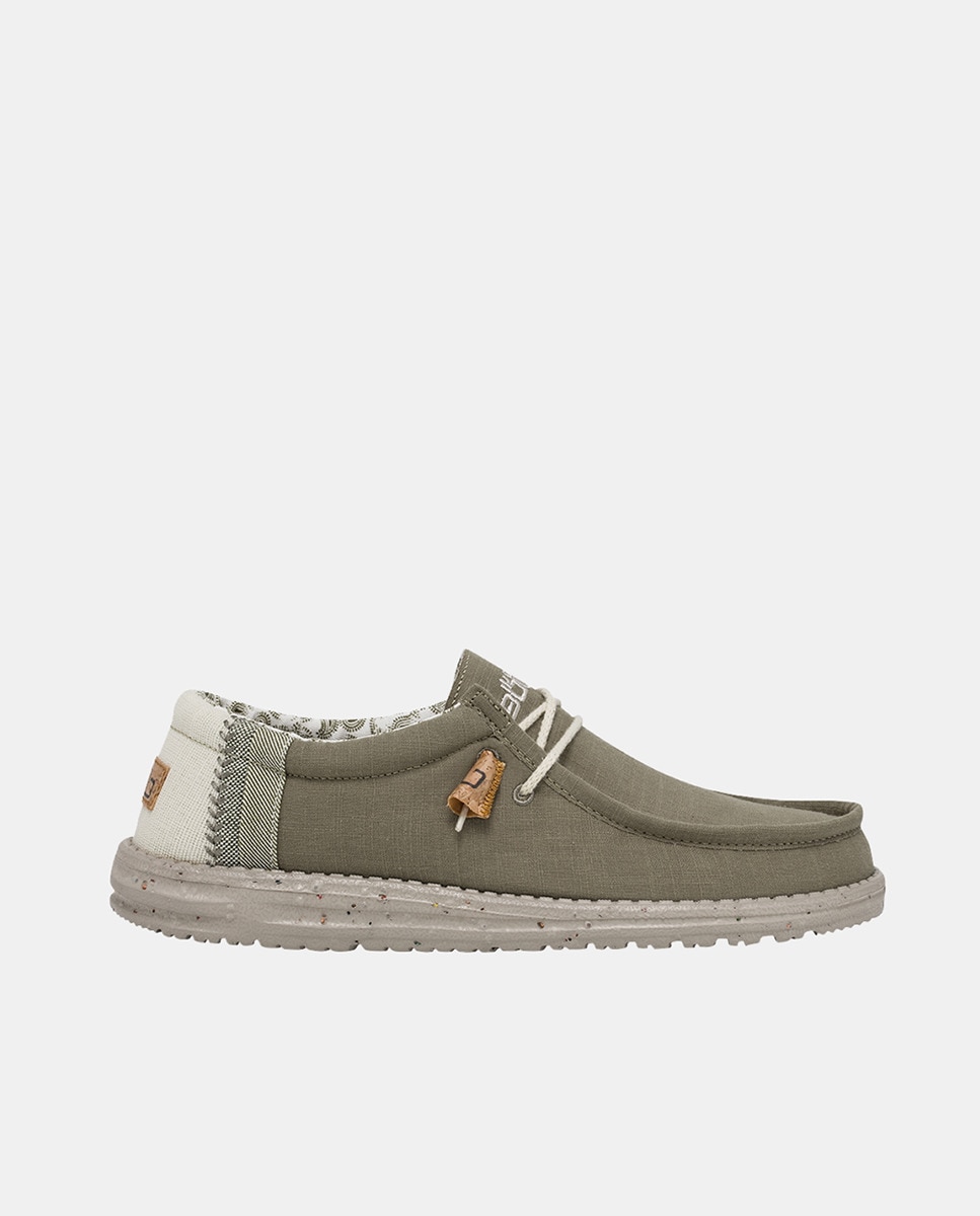 Chaussures à lacets Wally Linen en toile à semelle Ultralight