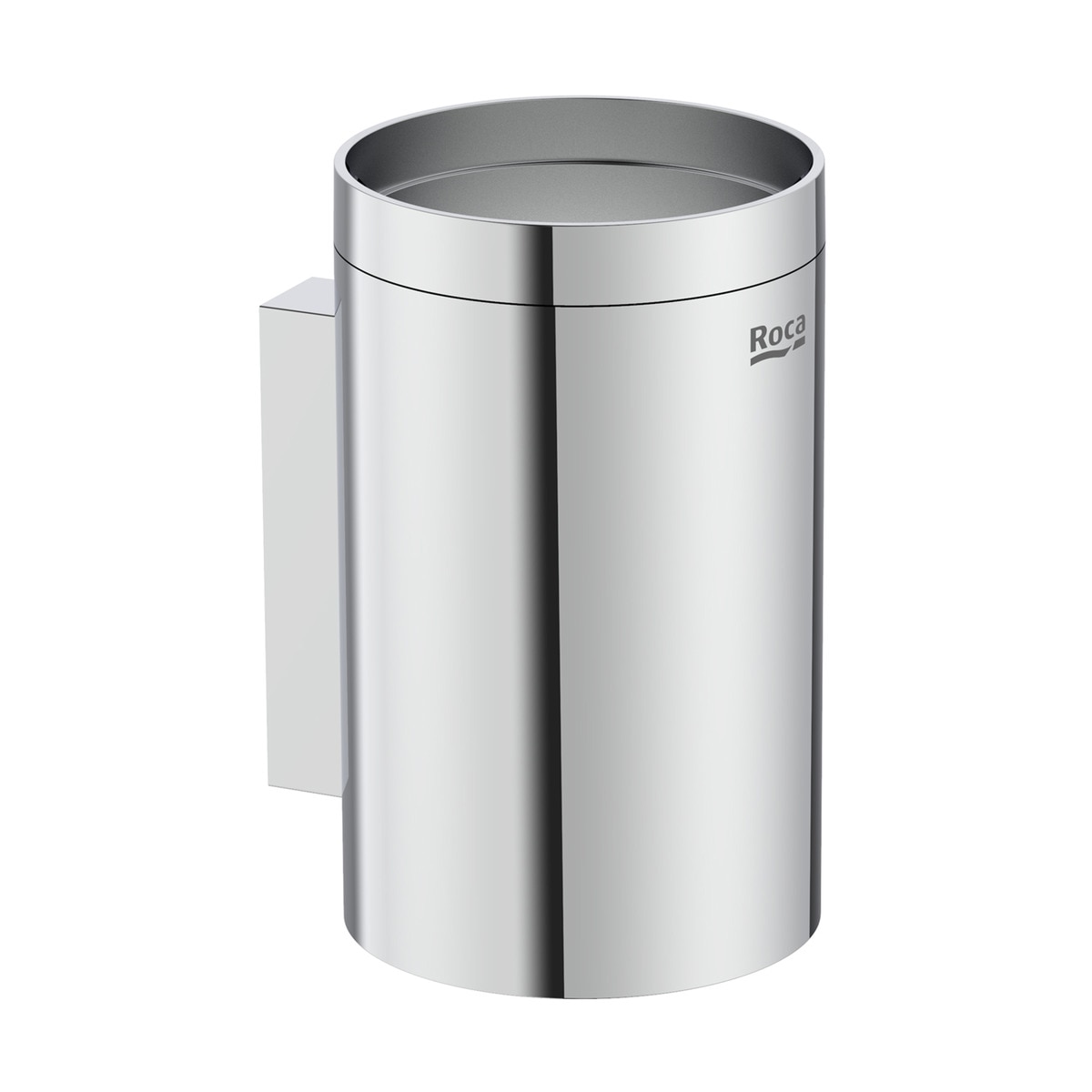 Copo Porta-escovas para Bancada Hotels Round Cromo-1