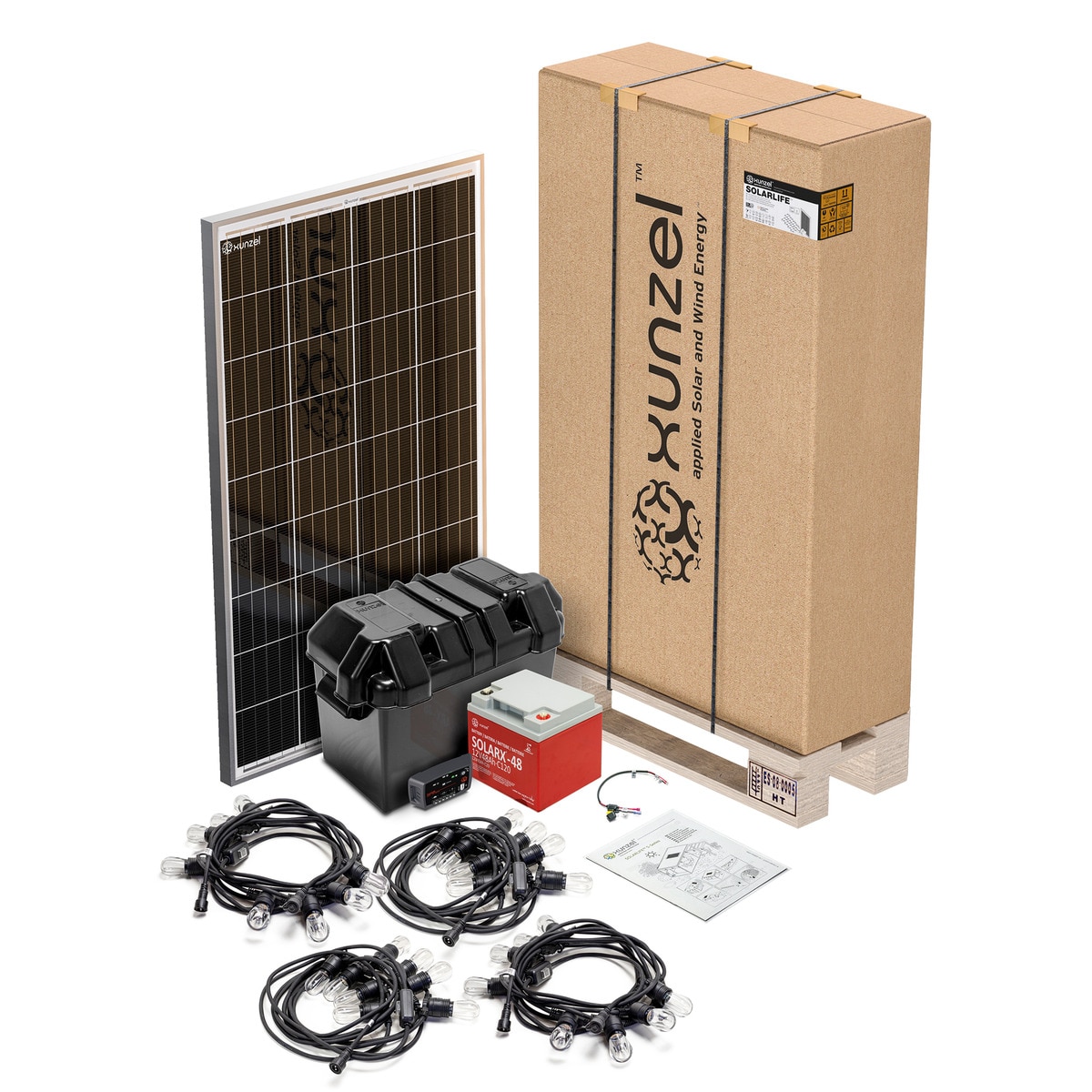 Kit Solar Iluminación LED SOLARLIFE-S-120x32 SUNNY 1