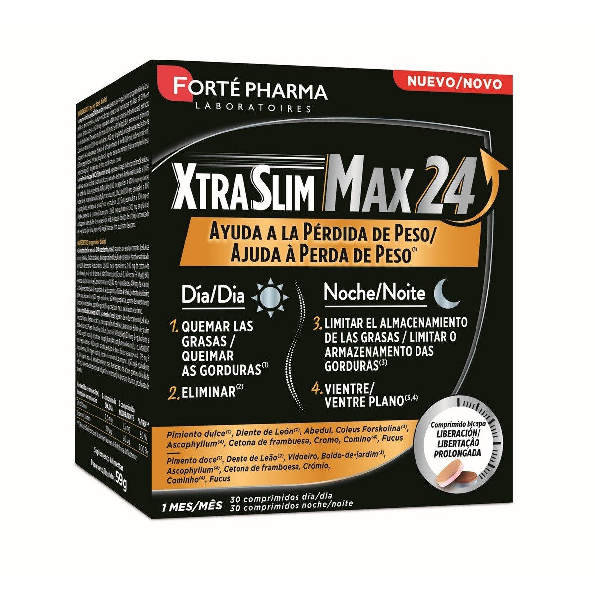 Suplemento Alimentar XtraSlim Max 24 - 60 Cápsulas 1