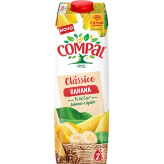 Néctar Banana Clássico embalagem 1 L cl - Compal