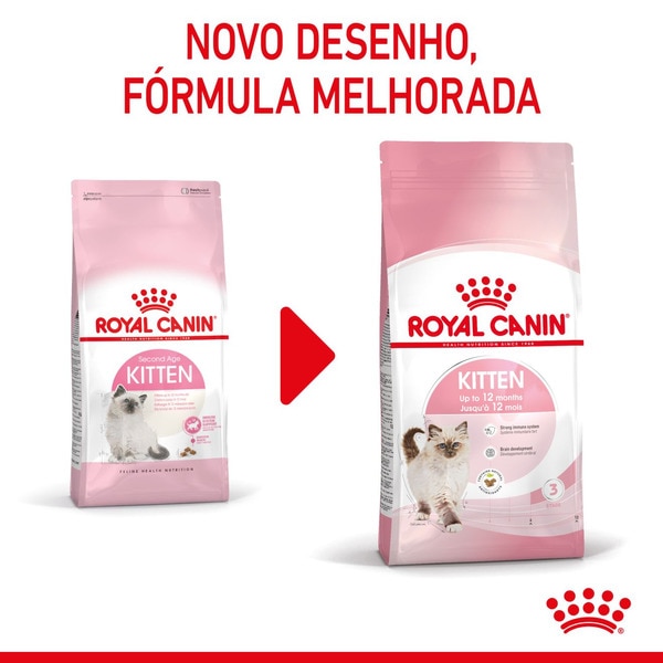 Ração para Gato Kitten a Partir dos 12 Meses embalagem 2 kg