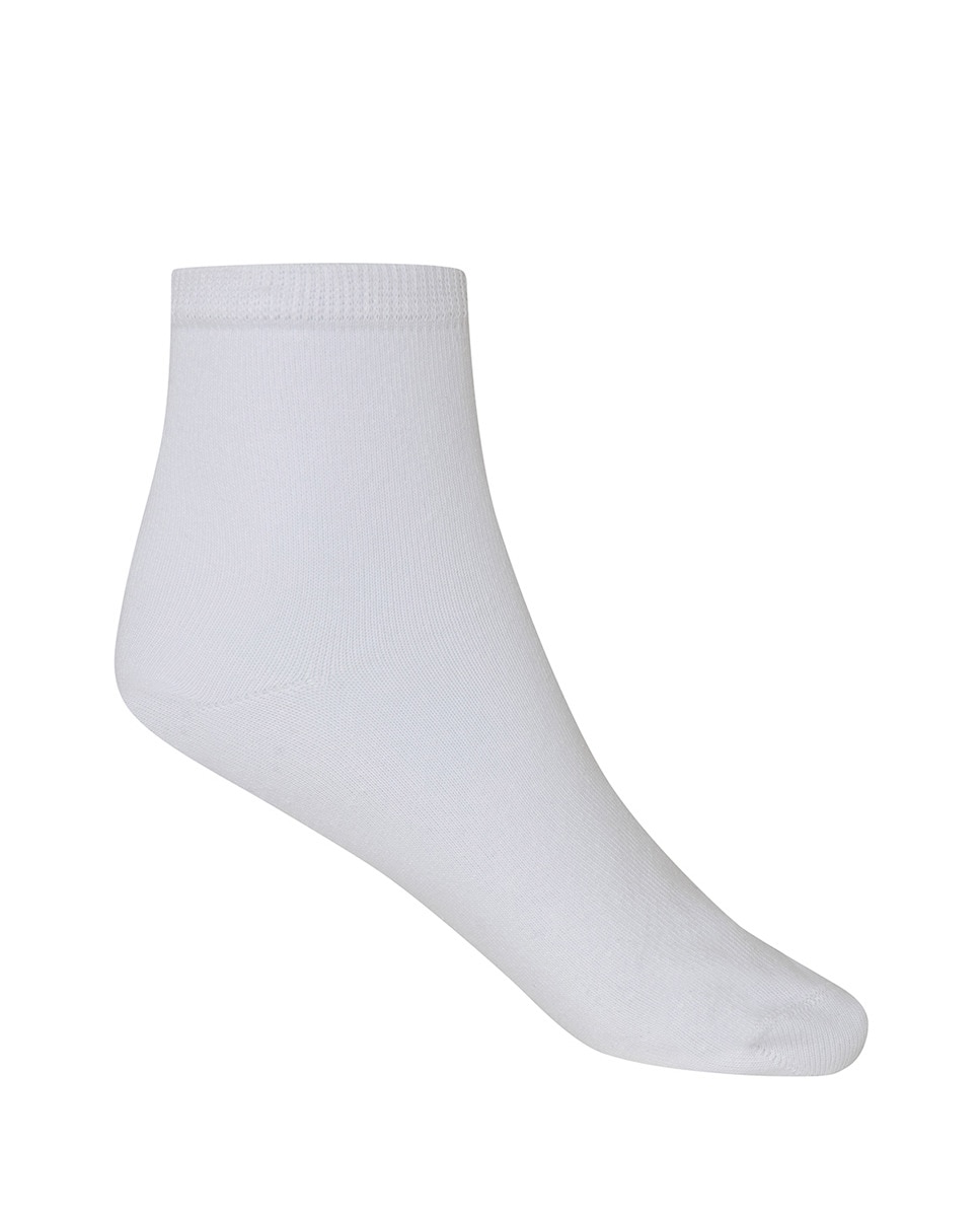 Meias Compridas Lisas Branco-1
