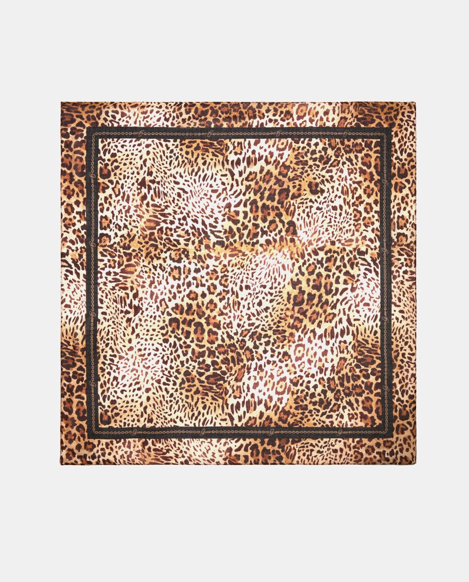 Foulard à imprimé animal print