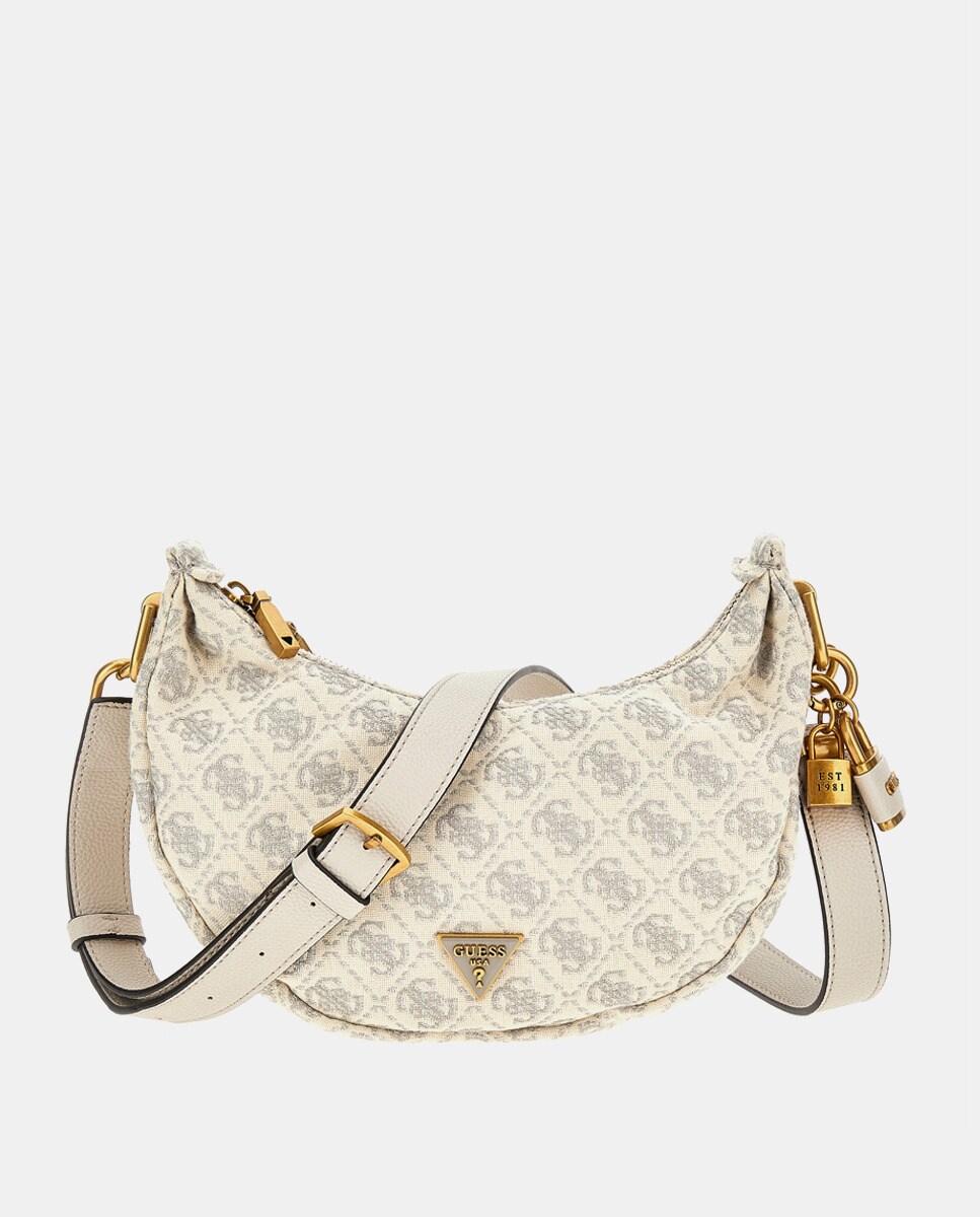 Petit sac à bandoulière Shemara à imprimé logos