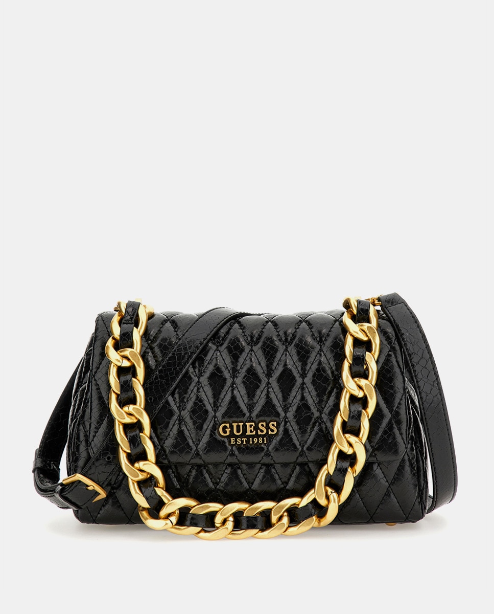 Sac à bandoulière matelassé Dema à rabat