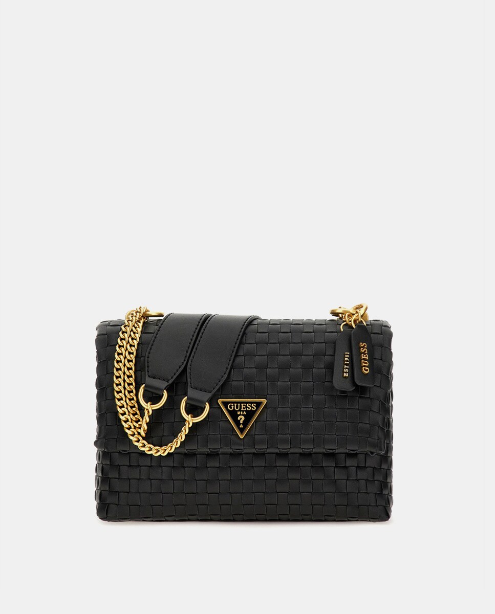 Sac à bandoulière tressé Lisbet avec logo