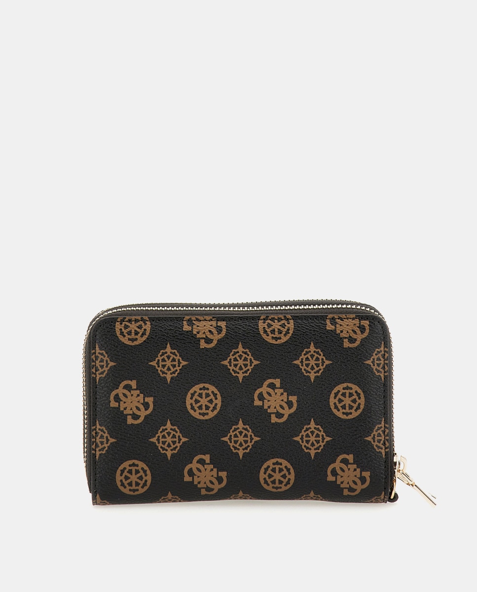 Pochette moyenne foncé zippée
