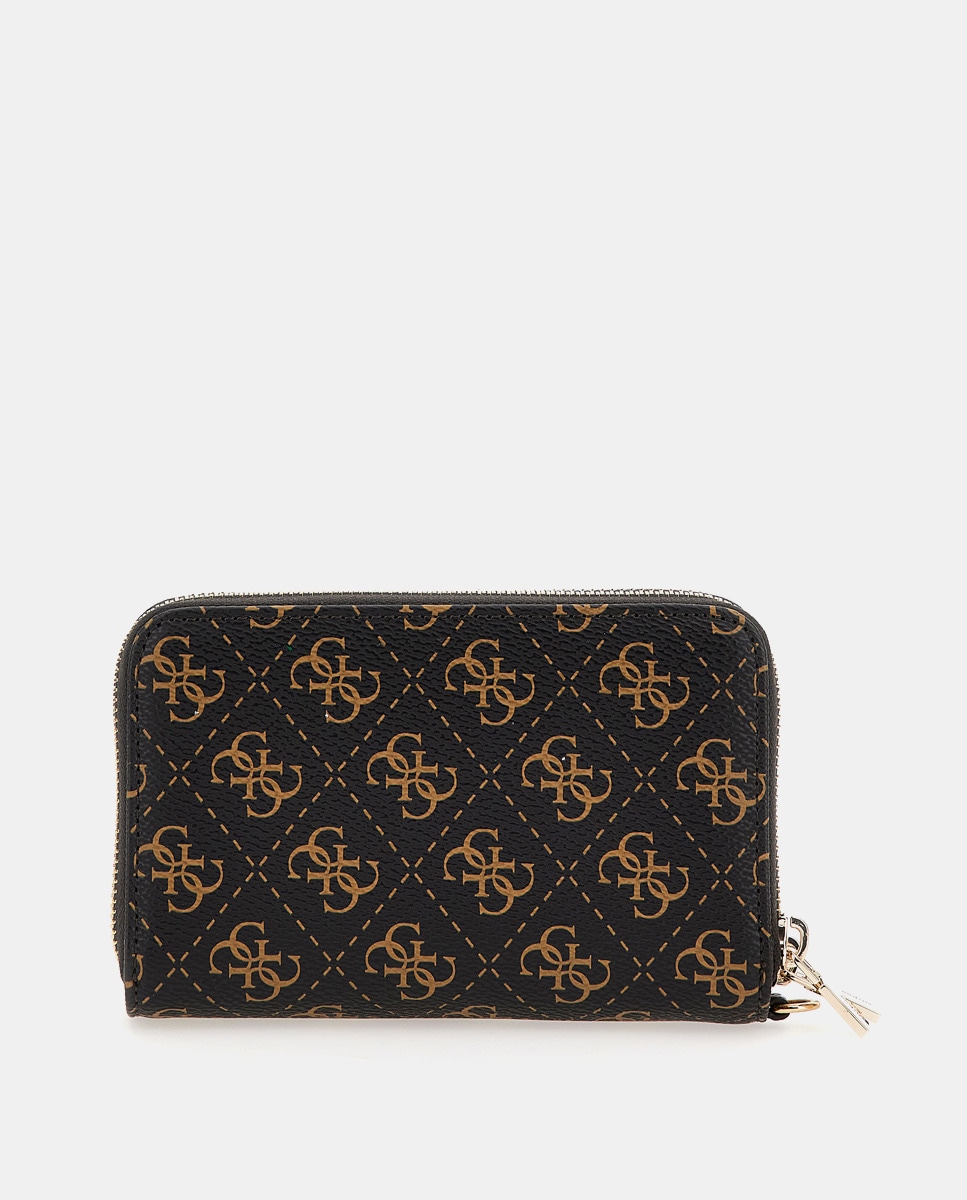 Pochette moyenne foncé zippée