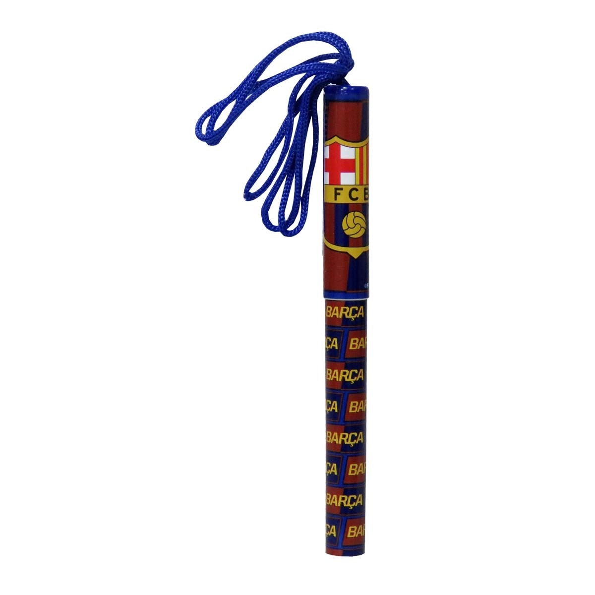 Boligrafo basico con cuerda FC Barcelona CyP Brands azul amarillo naranja Azul / Amarillo-1