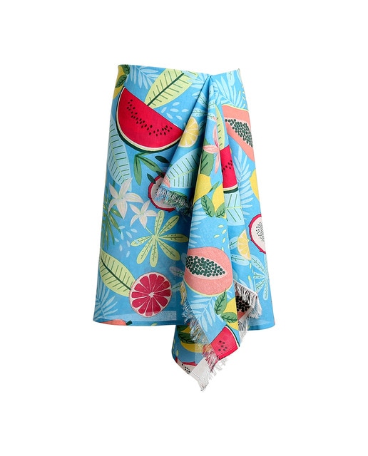 Imagen 0 de Pareo de playa estampado Fruta Basics El Corte Inglés