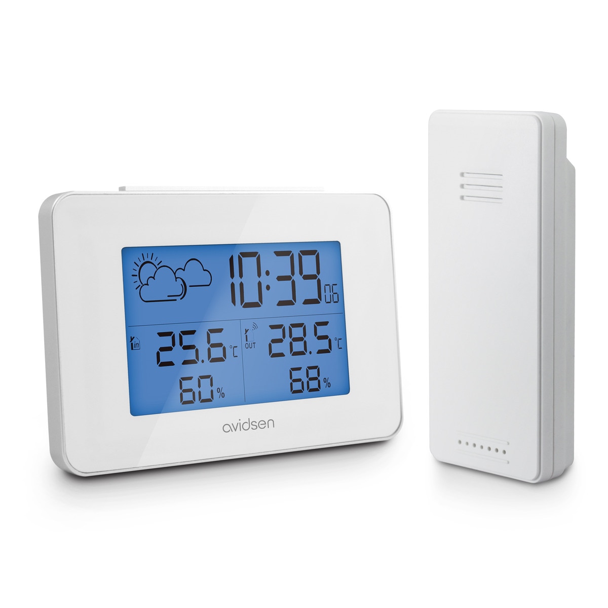 Estación meteorológica  con sensor inalámbrico Blanco-1