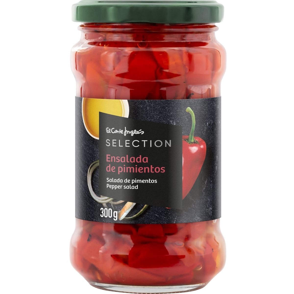 ensalada de pimientos frasco 250 g neto escurrido