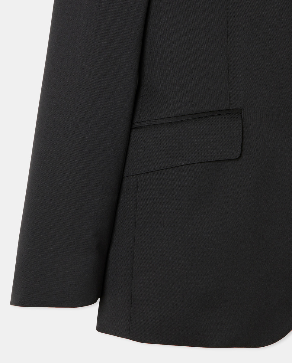 Fato de Cerimónia Liso Preto-6