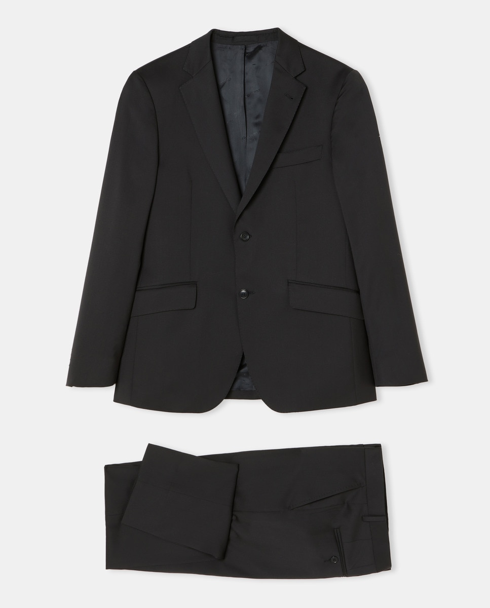 Fato de Cerimónia Liso Preto-5